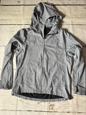 Lightweight Hooded Zip Jacket - Gray